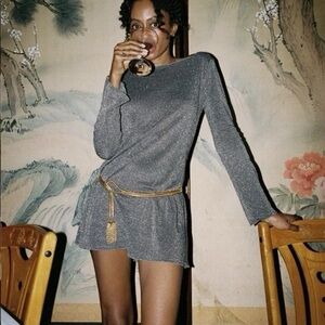 SOLD - Gil Rodriguez Shimmer Knit Elektra Mini Dress, Sold Out